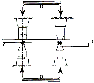 Схема двухточечной двухсторонней сварки по схеме 